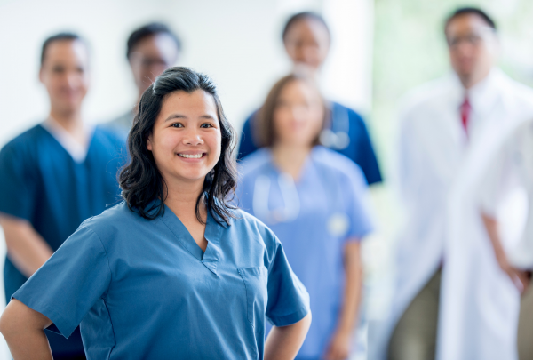 Nurse smiling
